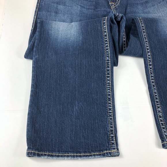 Silver Jeans Men's 37 x 30* Grayson Heritage Straight Leg Blue Faded Denim Pants - Picture 5 of 16